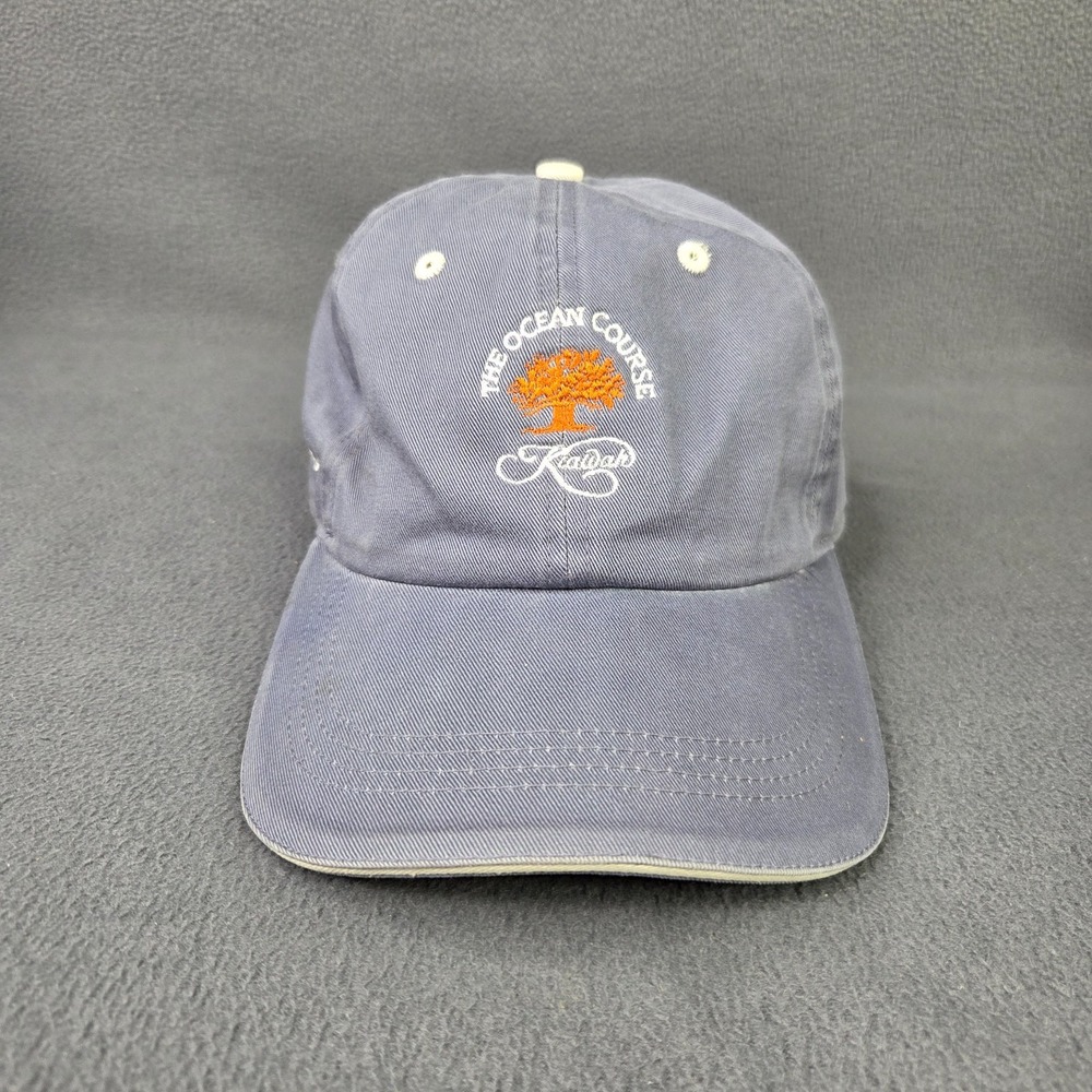 Kiawah Island The Ocean Course Golf Hat Cap Blue Adjustable Strapback Classic